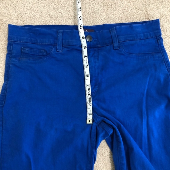 NYDJ Lift Tuck Ankle Jegging Jeans Cobalt Blue Size 10 - Picture 15 of 15